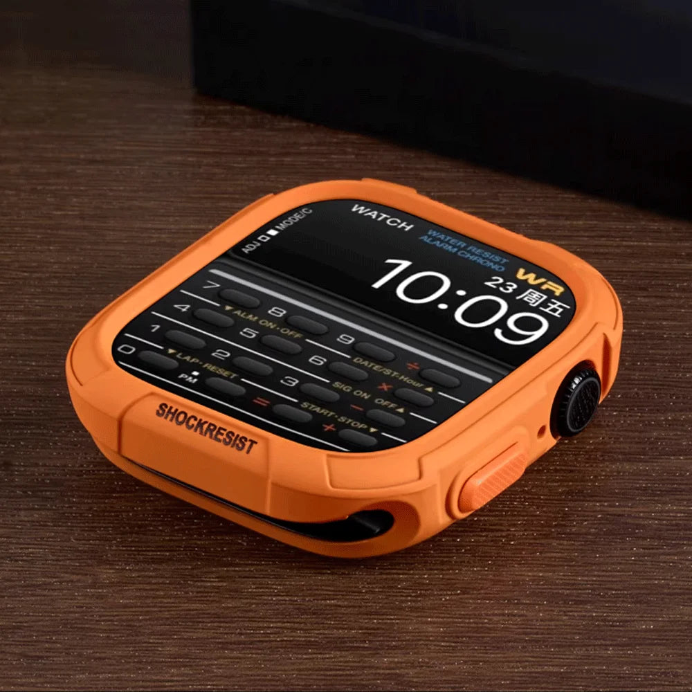 Silicone Case for Apple Watch 11 10 9 8 7 6 SE for iWatch 49mm 41mm 42mm 46mm 40mm 44mm 45mm