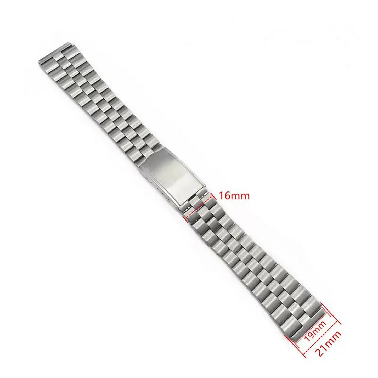 Bracelet de montre vintage en acier inoxydable brossé argenté 19*21mm pour SEIKO SKX 6138 6106 6119 4006 Sport 5, bracelet de poignet en métal