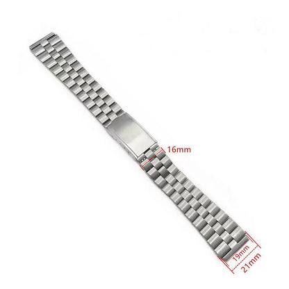 Bracelet de montre vintage en acier inoxydable brossé argenté 19*21mm pour SEIKO SKX 6138 6106 6119 4006 Sport 5, bracelet de poignet en métal