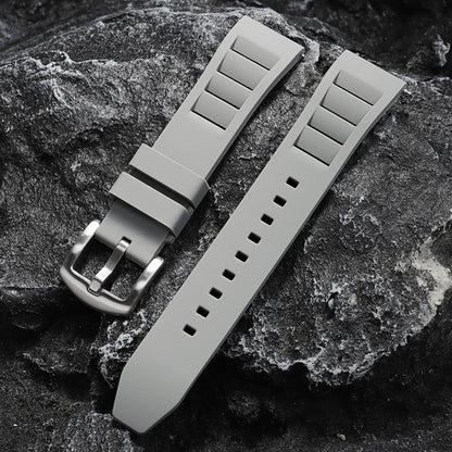 Bracelet en caoutchouc silicone respirant 20 mm 22 mm pour hommes et femmes, à libération rapide, étanche, pour plongée et sport, bracelet de remplacement pour montre