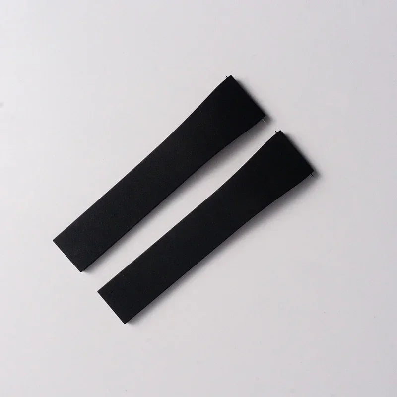 Nuovo design CTS Cinturino per orologio in gomma fluorocarbonica da 18 mm, 20 mm, 22 mm, 21 mm con fibbia a farfalla a sgancio rapido, cinturino in FKM da tagliare su misura