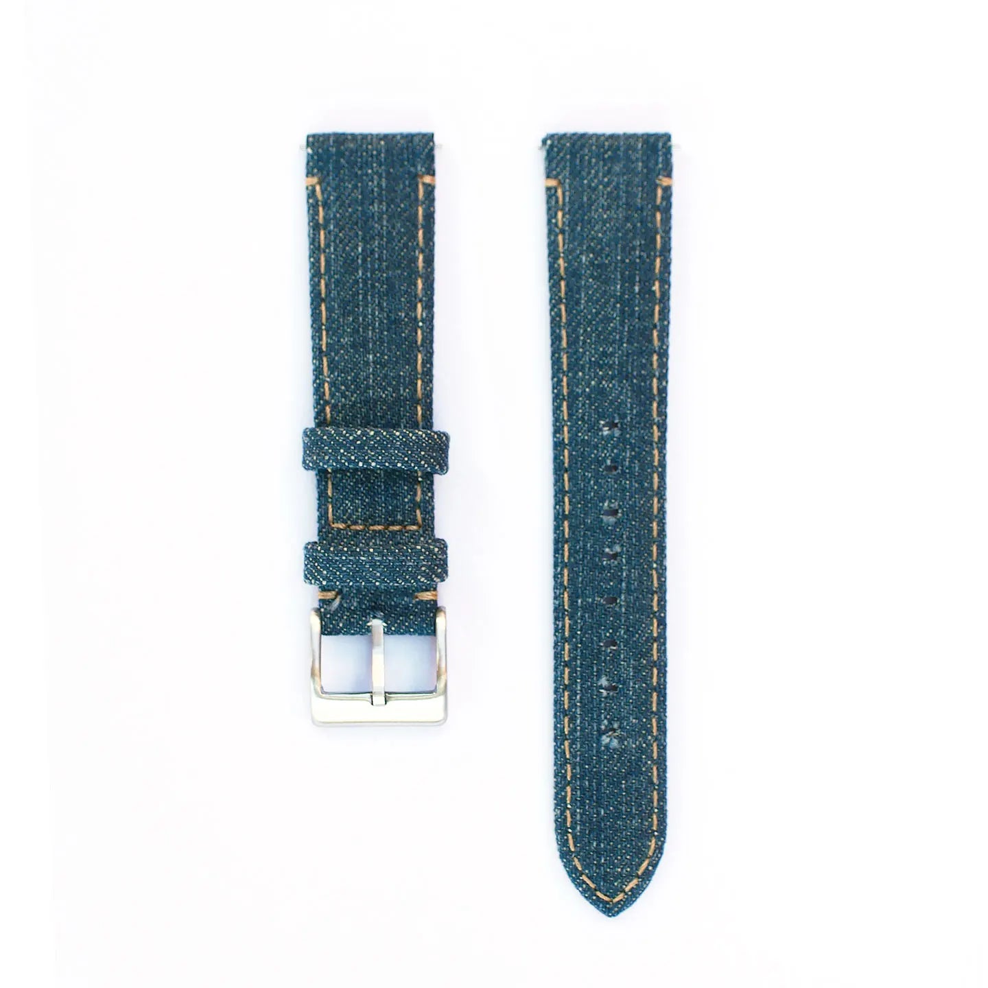 20mm 22mm Denim bracelet de montre à dégagement rapide toile bleue coton Jeans Denim bracelets de montre
