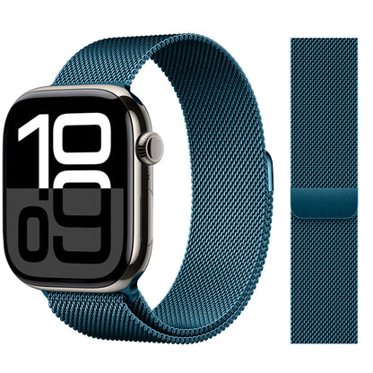 Apple Watch 米兰尼斯表带，46mm 44mm 45mm 40mm 42mm 41mm，适配 iWatch 系列 11 10 9 8 SE 7 6 Ultra 3 2