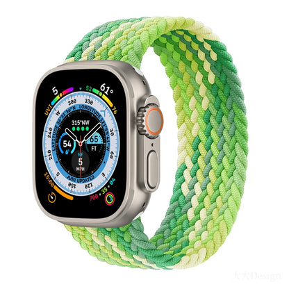 Bracelet tressé Solo Loop pour Apple Watch, 46mm 44mm 40mm 45mm 41mm 42mm, Correa, iWatch Series 11 10 9 SE 8 7 6 5 4 3