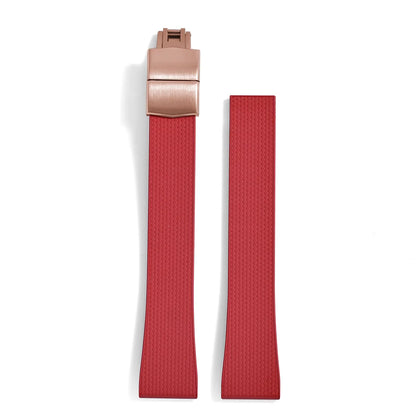 Original Stripess CTS FKM 20mm rubber watch strap for d-elug FKM CTS quick release watch strap silver butterfly buckle cut to size