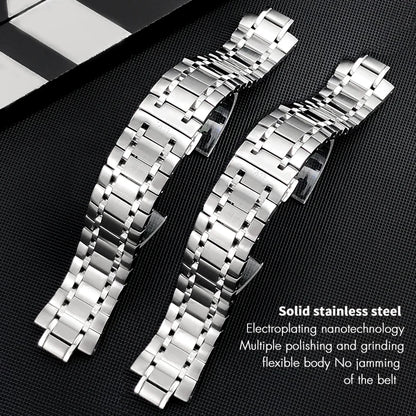 Men's Metal Watch Straps, 23mm x 12mm, 316L Stainless Steel, for Tissot 40.3mm T077 T077.417 PRX Super Player 1853