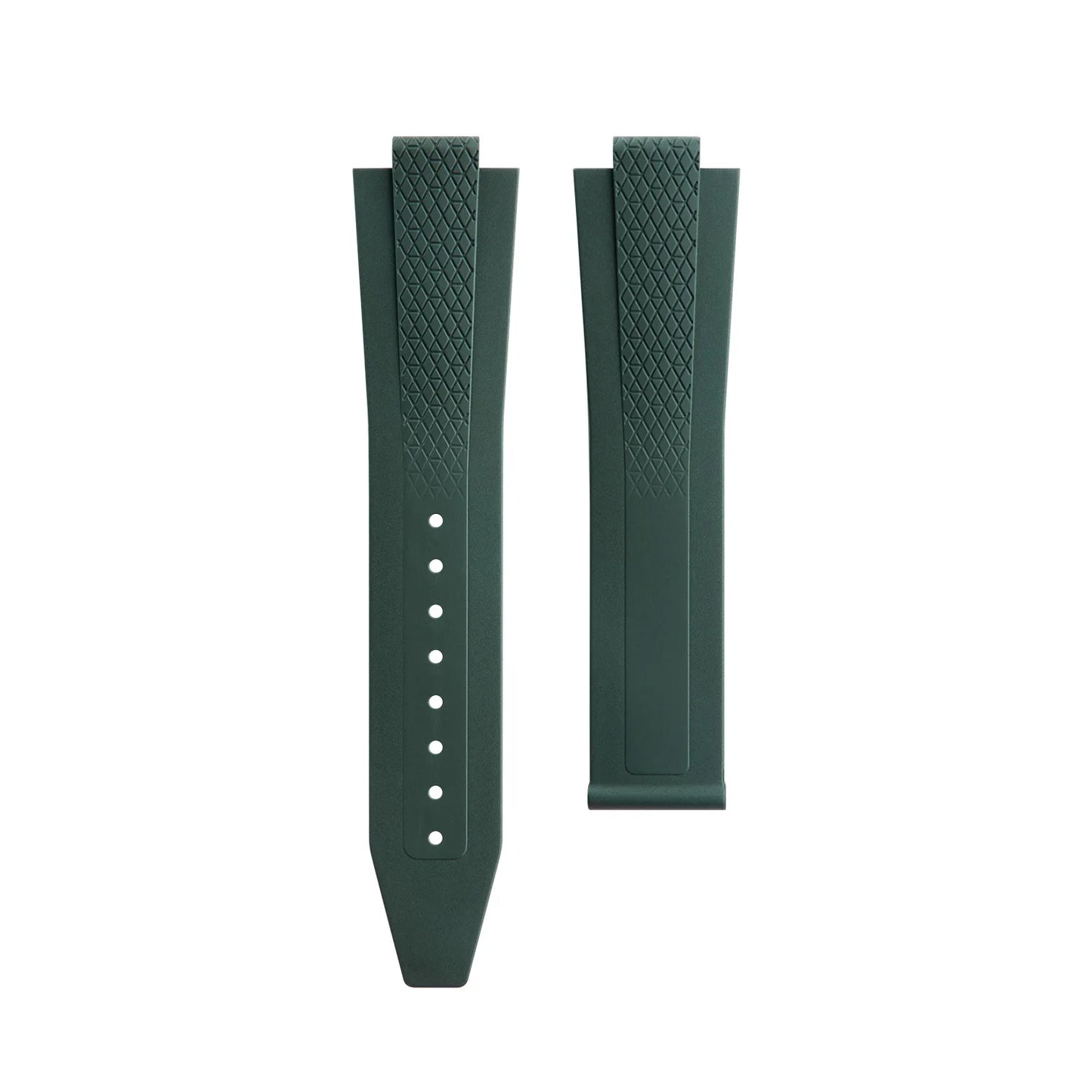 Soft Convex FKM Fluoro Rubber Watch Strap for Longines HydroConquest GMT V.H.P. 21mm 22mm Strap for 41/42mm Dial