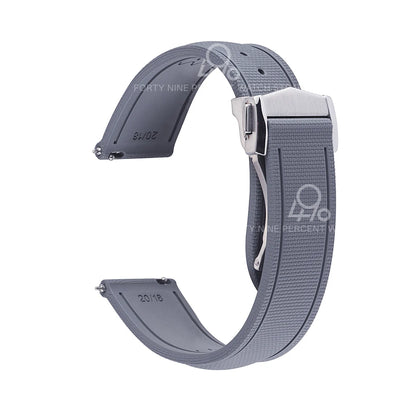 Bracelet universel à dégagement rapide, 20mm 21/22mm, 18/19mm/23mm/24mm, FKM, en caoutchouc, pour Omega Rolex Tissot Seiko