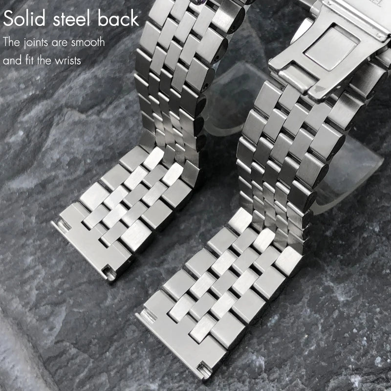 Bracelet de montre en acier inoxydable à extrémités courbes de 18 mm, 19 mm, 20 mm, 21 mm, 22 mm pour Tudor Black Bay GMT SEIKO 5 SKX, outils de montage inclus