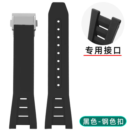 Nouveau Bracelet Ruuber en TPU pour Bell Ross INSTRUMENTS BRX5/BR05 Bracelet de montre 25mm pour Bracelet étanche Bell & Ross noir Orange bleu