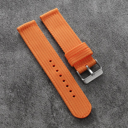 Quick-release canvas watch strap, made of nylon, 18mm, 20mm, 22mm, 24mm, for men and women, replacement straps for smartwatch accessories