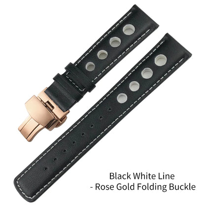 Bracelet de montre en cuir véritable pour hommes, 20mm, boucle papillon, pour Tissot T91 Racing Sports 1853 PRS516 T044