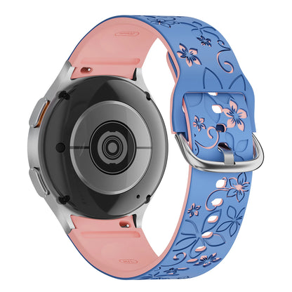 Bracelet en Silicone pour Samsung Galaxy Watch 7 6 5 4 FE/5Pro 45mm sans espaces Sport Correa gravé Galaxy Watch6 Classic 43mm 47mm