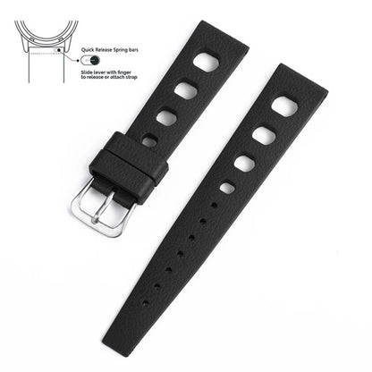 20mm 22mm bracelets tropicaux nouveau Design fluororubber FKM bracelets de montre à dégagement rapide FPM bracelets de montre pour montres de plongée accessoires