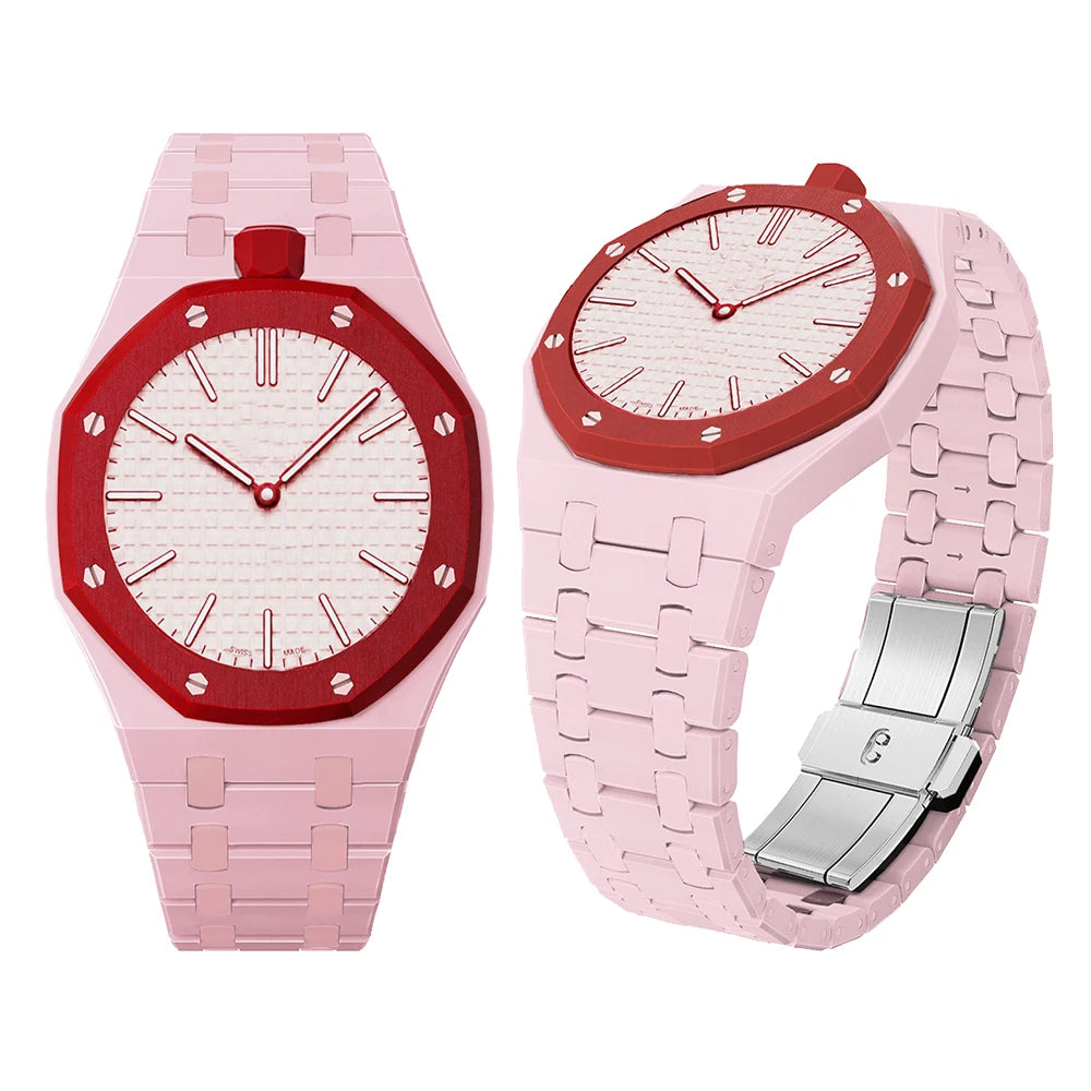 Étui et bracelet en céramique biocéramique 2 en 1 pour montres de poche Swatch x AP Royal pop, kit de modification pour transformer en montre-bracelet