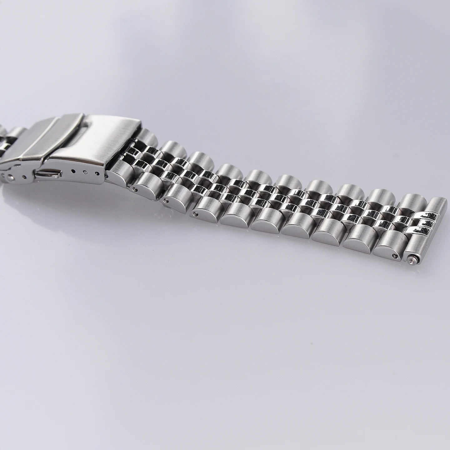 Bracelet de montre Jubilee à extrémités plates en acier inoxydable de 22 mm pour Seiko SBBN031/SNE497