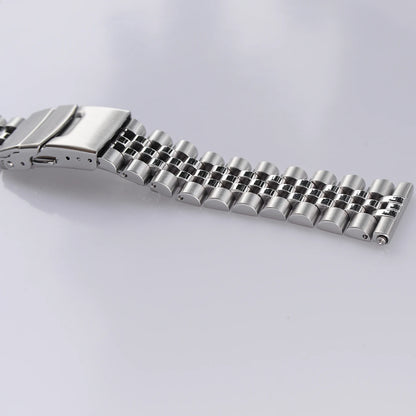 Bracelet de montre Jubilee à extrémités plates en acier inoxydable de 22 mm pour Seiko SBBN031/SNE497