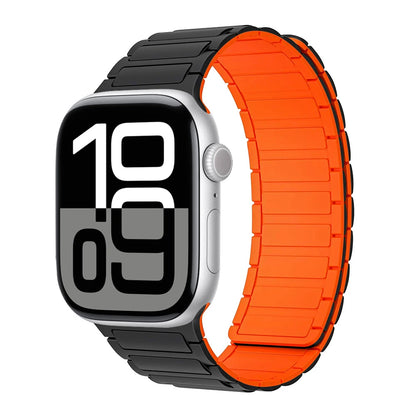 Correa con hebilla magnética para relojes Apple de 46 mm, 44 mm, 40 mm, 45 mm, 41 mm, 42 mm, correa de silicona para iWatch serie 11, 10, 9, 8, 7, 6, SE, Ultra 3