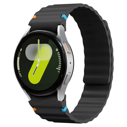 Magnetic Strap for Samsung Galaxy Watch 7 FE 6 5 4 44mm 40mm/5 Pro, No Gaps, Correa Galaxy Watch 6 Classic 43mm 47mm