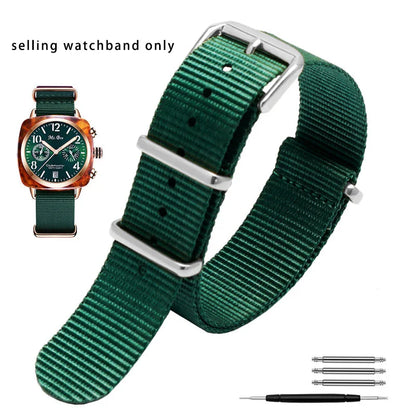 High-quality universal waterproof nylon watch strap, Water mesurost, outdoor, Briston SeATM DW, SeaghydrCitizen, JO18, 20mm