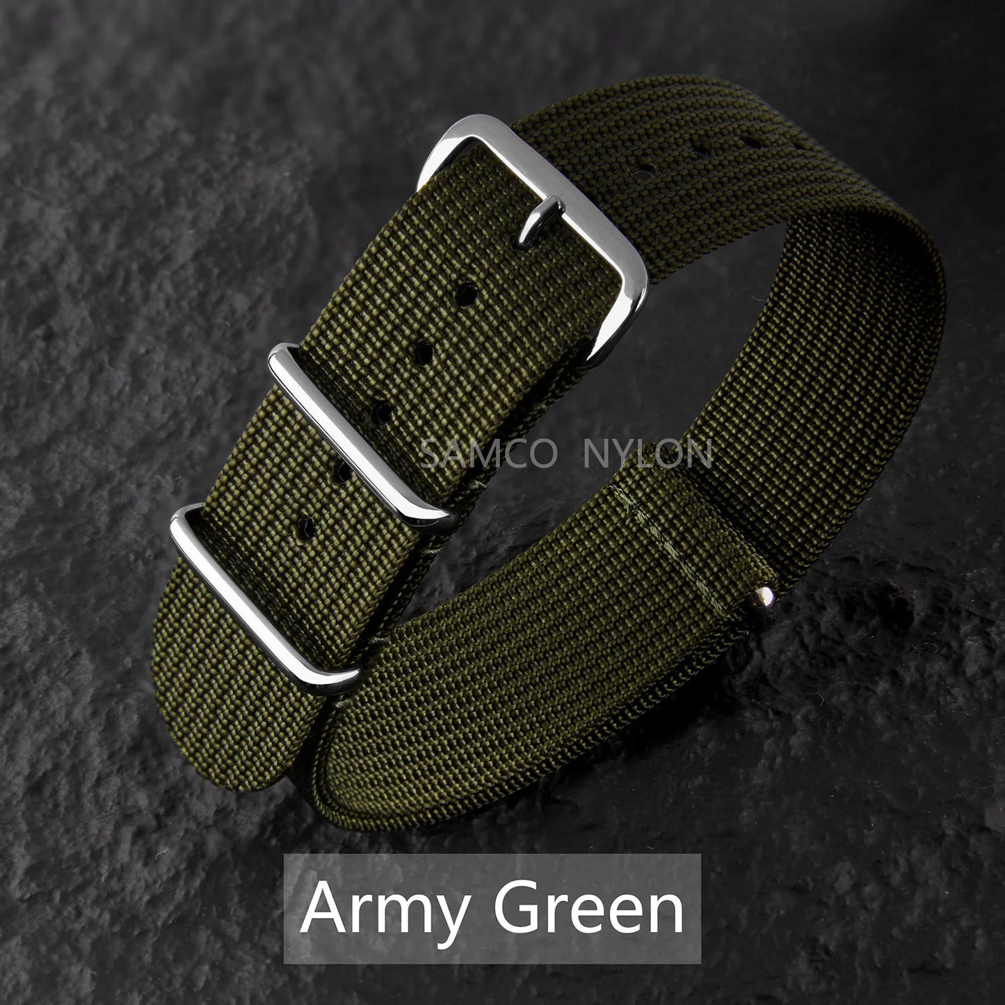 Bracelet de montre en Nylon nervuré 20mm 22mm bracelets de montre confortables boucle militaire lavable Blet pour hommes bracelets de montre