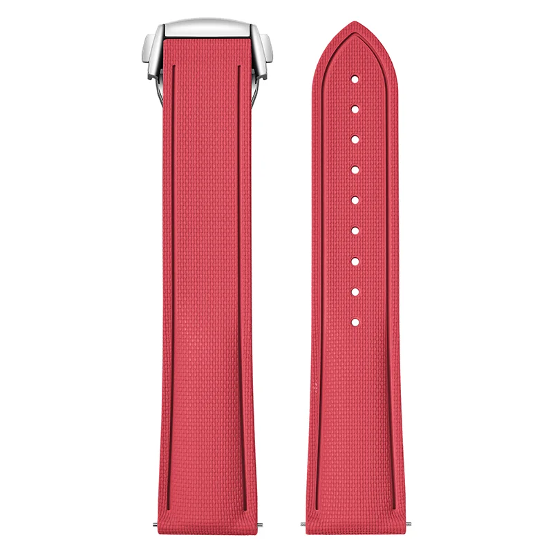 Cinturino in gomma fluorurata per Omega Seamaster 20mm 21mm 22mm FKM, cinturino universale a sgancio rapido, accessori per Rolex e Tudor