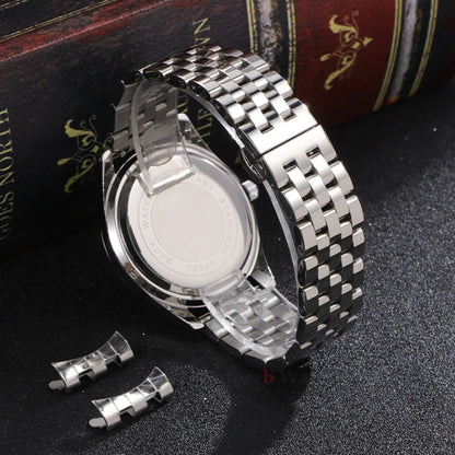 Edelstahlarmband 12/14/16/18/19/20/21/22 mm für Tissot-Uhren mit gebogenem Anstoß, universelles Seiko-Armband mit Schmetterlingsschließe