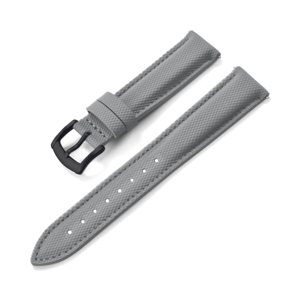 Bracelet de montre en tissu Nylon et Cuir - Universel