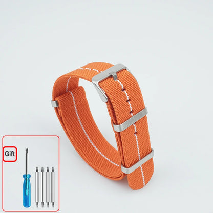 Cinturino per orologio NATO, paracadute in nylon elastico
