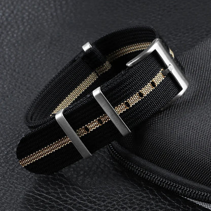 Cinturino per orologio in nylon di alta qualità, 18/20/22 mm, marrone, verde, nero, per uso militare, casual, sportivo, di ricambio