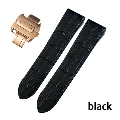 Genuine Leather Watch Strap for Men and Women, Colorful Straps, Glue Head Pieces, Watch Band for Cartier Sandoz, 100, 23mm, 20mm