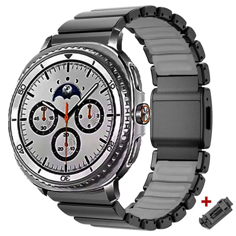 Metal Bracelet for Samsung Galaxy Watch 8 40mm 44mm 8 Classic 46mm, Magnetic Buckle Strap for Galaxy Watch 7 Ultra 2025 47mm