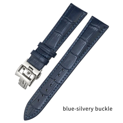 Cinturino per orologio in vera pelle adatto per VC Vacheron, cinturino verde in pelle di vitello Constantin da uomo 19mm 20mm 21mm 22mm da donna, cinturini
