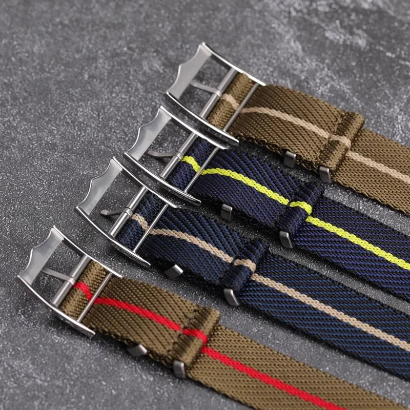 Cinturino per orologio in nylon di alta qualità per Rolex per cinturino militare dell'esercito Tudor per cinturino in tela Seiko cinturino sportivo da uomo 20mm 22mm