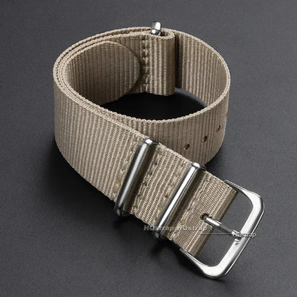 16mm 18mm 20mm 22mm bracelet de sport militaire en Nylon tissu en Nylon accessoires de ceinture bandes de boucle de ceinture bracelet de montre noir pour Omega pour Seiko