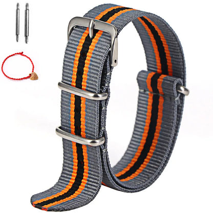 1 pz cinturino in nylon 16mm 18mm 20mm 22mm cinturino di ricambio per orologio sportivo militare in nylon spedizione gratuita