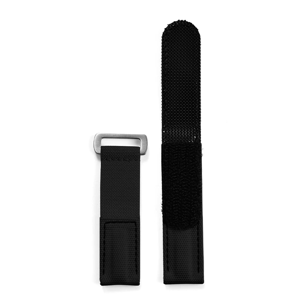 Cinturino in nylon e pelle resistente con chiusura a strappo 20 mm, per orologi sportivi da uomo e donna, accessori per Omega, Rolex, Tissot