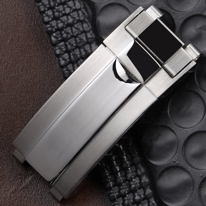 Fermoir de déploiement de verrouillage coulissant en acier inoxydable massif, 9mm x 9mm, haute qualité, pour Rolex Submariner GMT Daytona Date, boucle de montre en métal