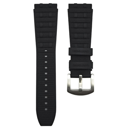 Natural Bubber watch strap 24mm, for Breitling Chronomat B01, black, green, blue, brown, soft fluorinated Silicone, 22mm