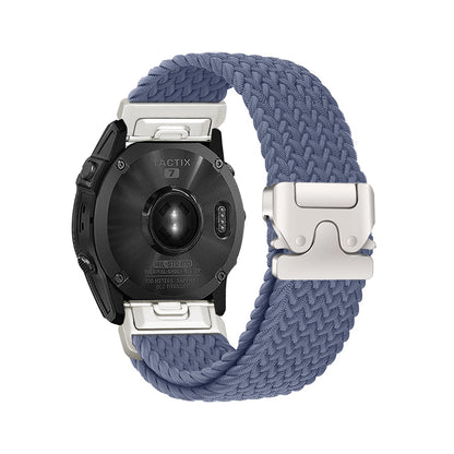 Cinturino per orologio elastico in nylon QuickFit 20/22/26 mm per Garmin Fenix 8/7/6/5 Forerunner 965/955/945 Instinct Tactix