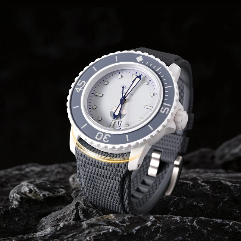 Bracelet de montre en caoutchouc fluoré 20 mm 21 mm 22 mm, extrémités courbées, attache rapide, universel pour homme, bracelet de montre FKM pour Omega, Rolex, Seiko