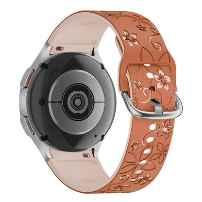 Bracelet en Silicone pour Samsung Galaxy Watch 7 6 5 4 FE/5Pro 45mm sans espaces Sport Correa gravé Galaxy Watch6 Classic 43mm 47mm