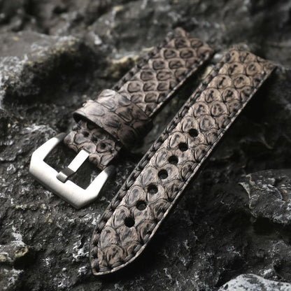 Bracciale in pelle di serpente di alta qualità fatto a mano 20MM 22MM 24MM Cinturino in pelle da uomo, bracciale vintage ispessito, adatto per uomo PAM111 441
