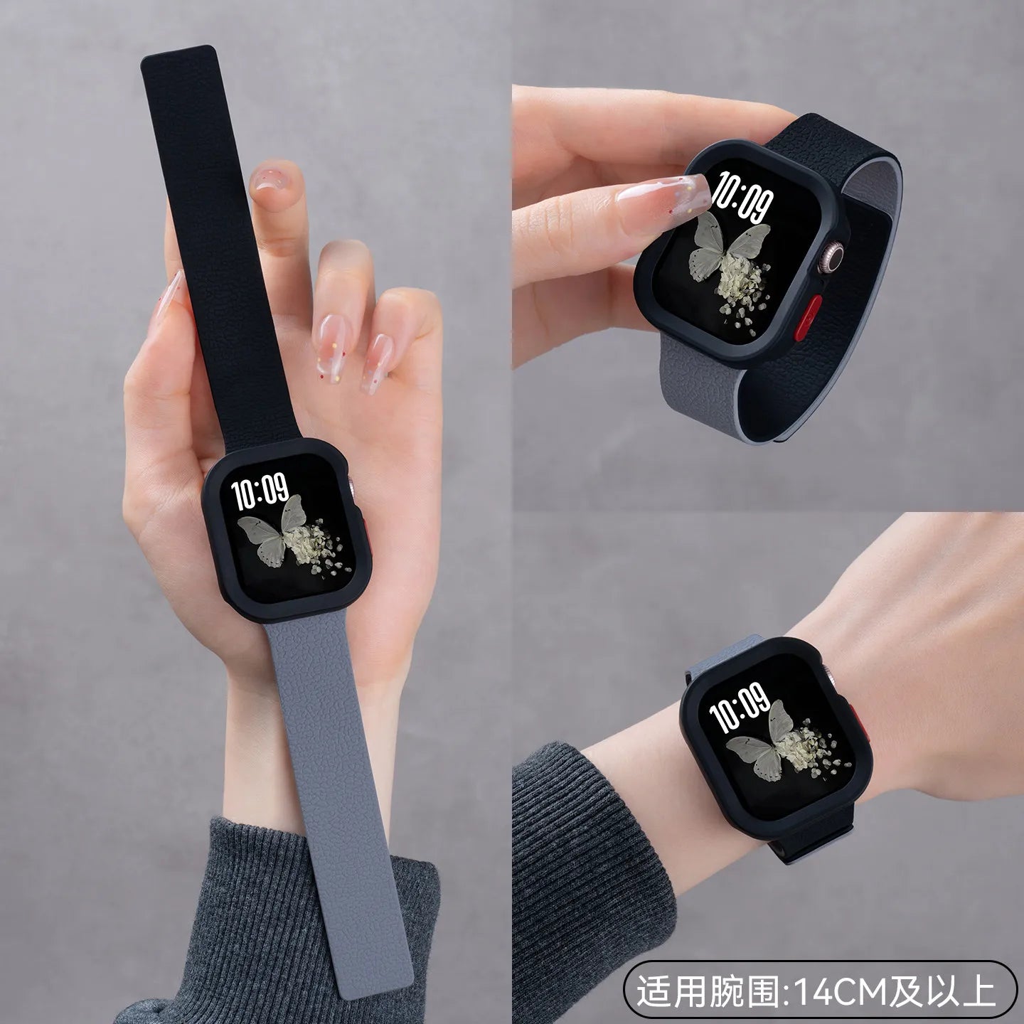 Magnetic Bracelet + Full Protection Case for Apple Watch Series 11 10 9 8 Ultra 2 SE3, Strap for Apple Watch 49 46 44 45 42 38 40mm