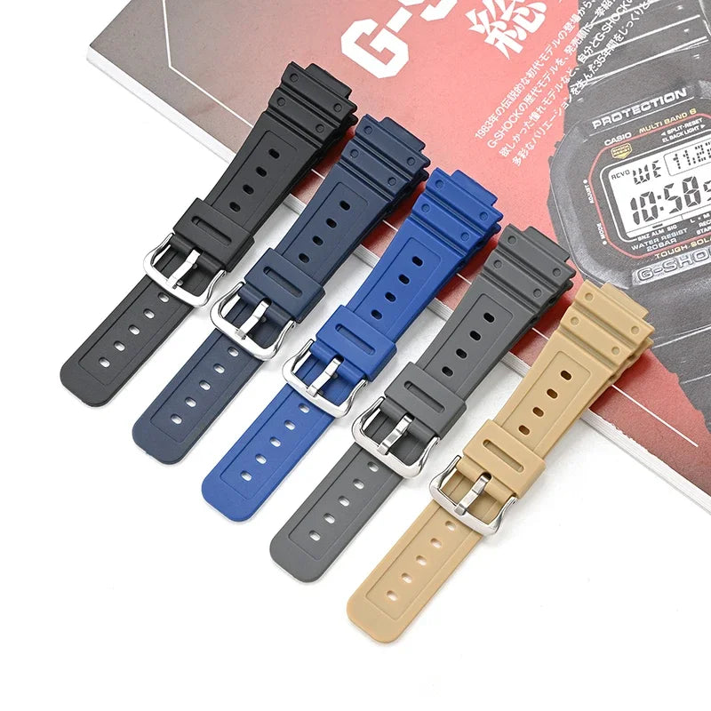 Étui de Bracelet en résine de caoutchouc pour Casio g-shock DW-5600 GW-M5610 GW-B5600 G-5600 hommes femmes Bracelet de remplacement accessoires de montre