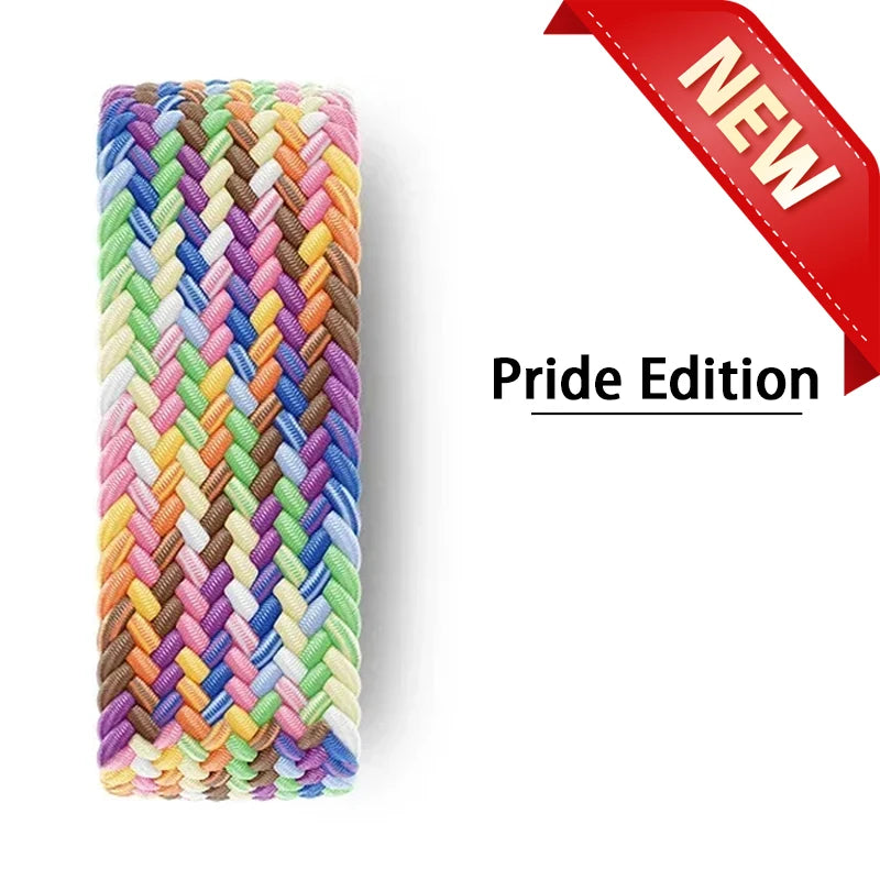 Braided Solo Loop for Apple Watch Band 46mm 44mm 45mm 42mm 40mm 41mm, compatible with iWatch Ultra series 2 11 10 9 SE 8 7