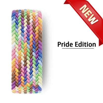 Braided Solo Loop for Apple Watch Band 46mm 44mm 45mm 42mm 40mm 41mm, compatible with iWatch Ultra series 2 11 10 9 SE 8 7