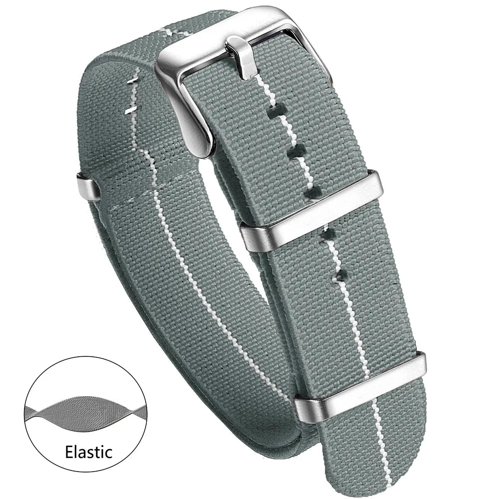 Bracelet de montre en Nylon 20mm 22mm bracelets de montre confortables boucle militaire lavable Blet pour hommes bracelets de montre