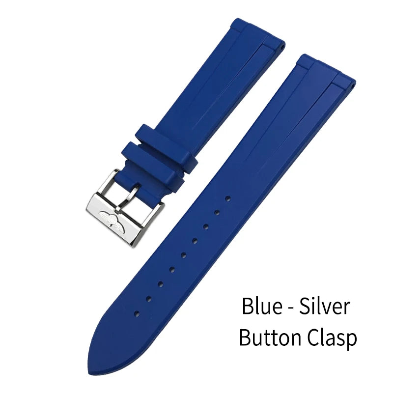 Bracelet de montre en caoutchouc fluoré FKM à dégagement rapide, 21mm 22mm, pour Breitling Navitimer Avenger Superocean, bracelet de montre souple coloré