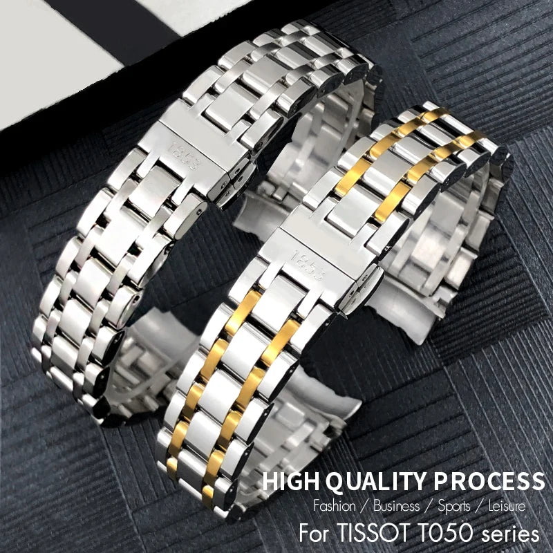316L Stainless Steel Watch Bracelet, 16mm, for Tissot T050 1853 T-LADY Dressport T 050217 T T T 050207 Solid Metal Watch Straps